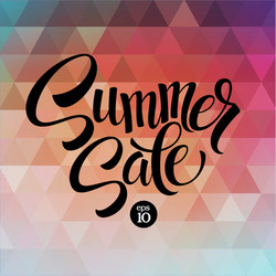 Summer sale the triangular pattern vector