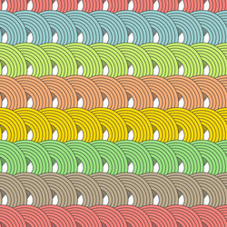 Abstract Loop Pattern - Colorful Waves vector image