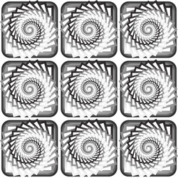 design seamless monochrome vortex twisting pattern vector image