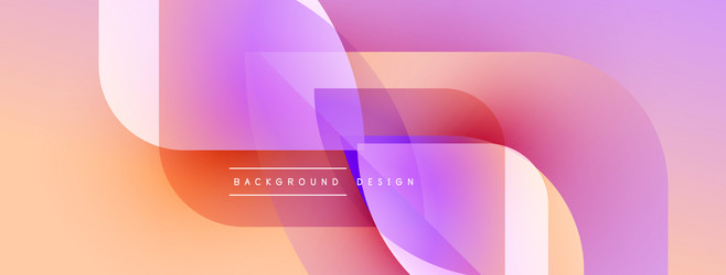 abstract background features overlapping rounded vector image