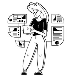 data systematization collecting and analyzing vector image