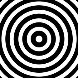 Abstract ring spiral black and white pattern Vector Image