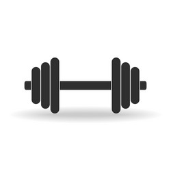 Gym dumbbell line glyph icons Royalty Free Vector Image