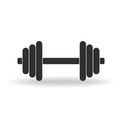 Gym dumbbell line glyph icons Royalty Free Vector Image