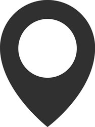 map pointer flat icon image vector image