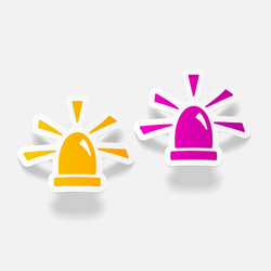 realistic design element flasher vector image