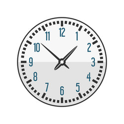 wall clock circle sign with chronometer pointer vector image