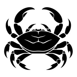 Crab silhouettes Royalty Free Vector Image - VectorStock
