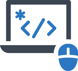 programming icon vector