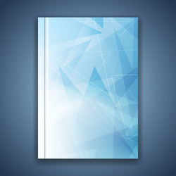 triangular structure concept folder template vector