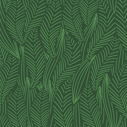 Tropical green leaves wallpaper luxury nature vector