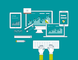 concept of consulting services project management vector image