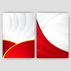 minimal curve wave set background with shadow vector image
