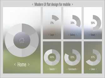 moder ui flat design blurred pattern vector image