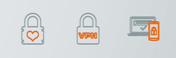 set line two steps authentication padlock vector image