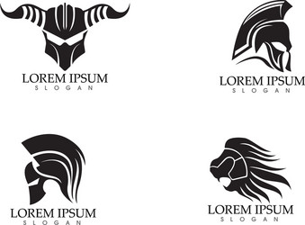 Spartan Warrior Mask Vector Image