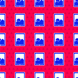 blue graphic tablet icon isolated seamless pattern vector image