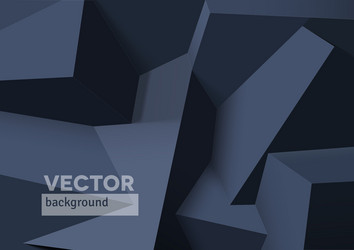 Black Cube Overlap Abstract Background vector image