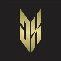 dx logo monogram with emblem style isolated vector image