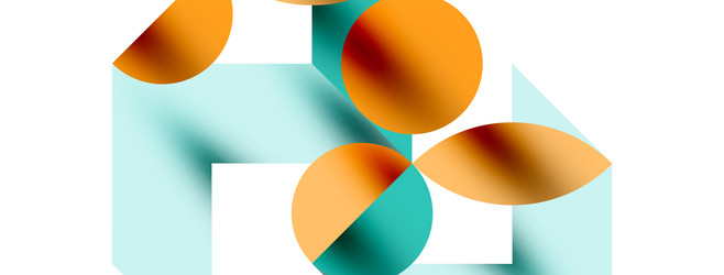 circle pattern round elements with lines vector image