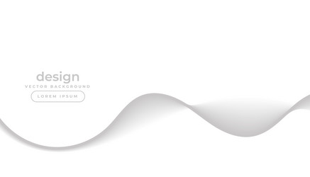 clean dynamic flow wavy line background vector image