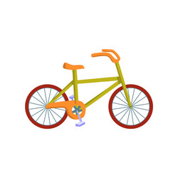 Bicycle transport flat icon design vector