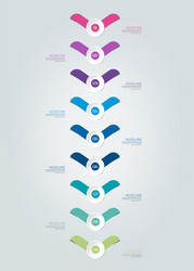 infographic timeline report template chart scheme vector image