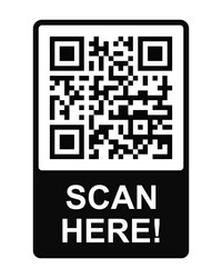 QR Code Scan Concept vector image