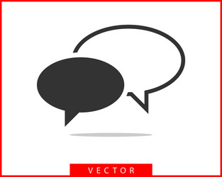 talk bubble speech icon blank empty bubbles vector image