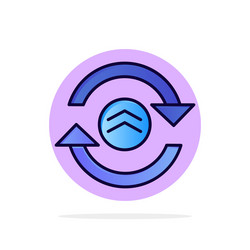 arrow refresh reload computing abstract circle vector image