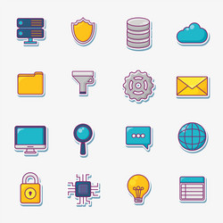 big data design vector image