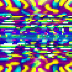 8-bit pixel abstract mosaic pattern vector image
