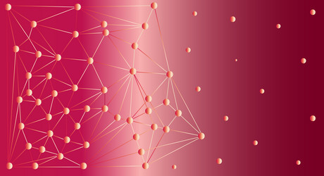 abstract network connections on gradient vector image