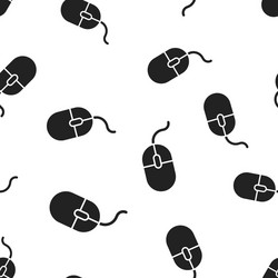 computer mouse icon seamless pattern background vector image