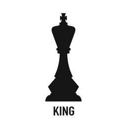 King chess piece element stock vector