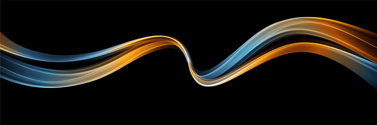 abstract shiny color wave design element vector image