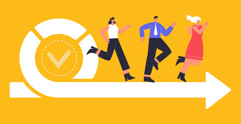 Agile Software Development Team vector image