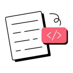 coding file vector image