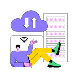 edge computing abstract concept vector image