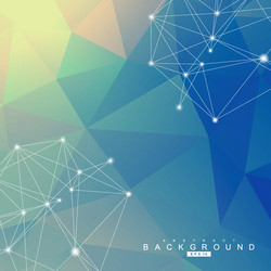 geometric abstract background with connected line vector image