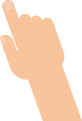 hand pointing with index finger icon vector image