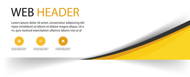 Modern Abstract Web Header vector image