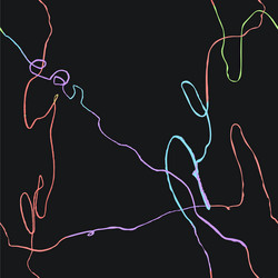 seamless pattern with hand drawn abstract lines vector image