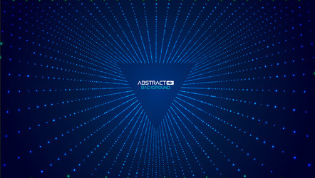 Abstract Triangles Tech Background vector image