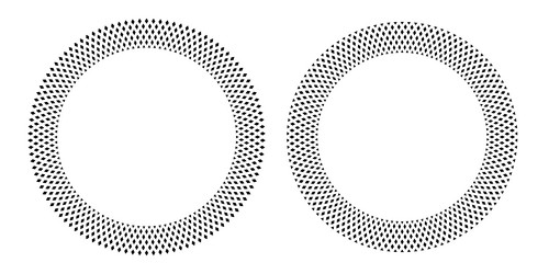 circle patterns for round frames vector image