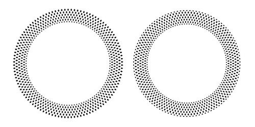 Circle patterns for round frames vector