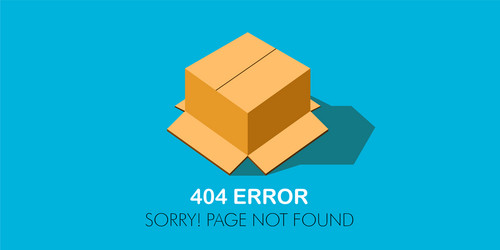 404 error website not found graphic design vector image