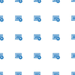 interactive course icon pattern seamless isolated vector image