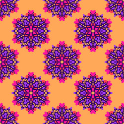 seamless background with abstract ethnic pattern vector image