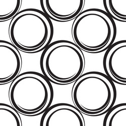 seamless pattern with circles vector image